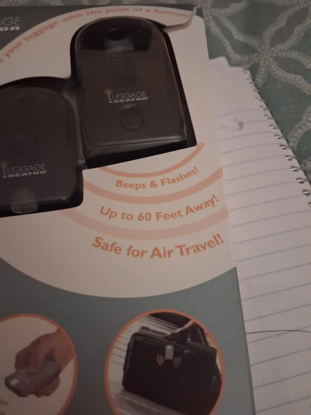 Luggage Locator Wearable Tracker - Black -
